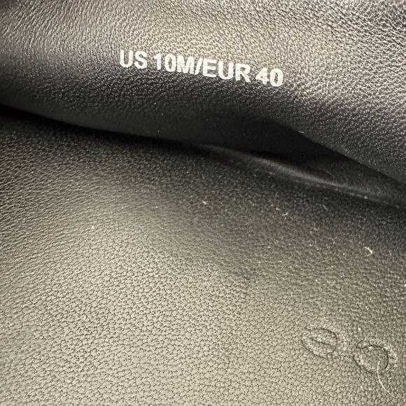 Vince Malia 2 Leather Slip On Loafer Espadrille Black Size 10 - Picture 8 of 8